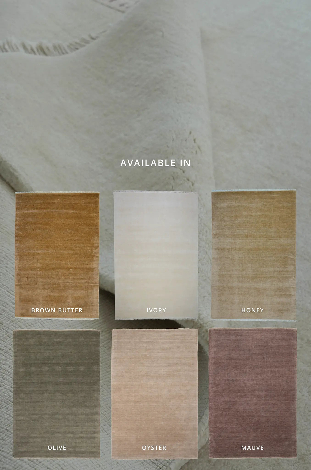 Bhakti Abrash Wool Blend Rug in Ivory