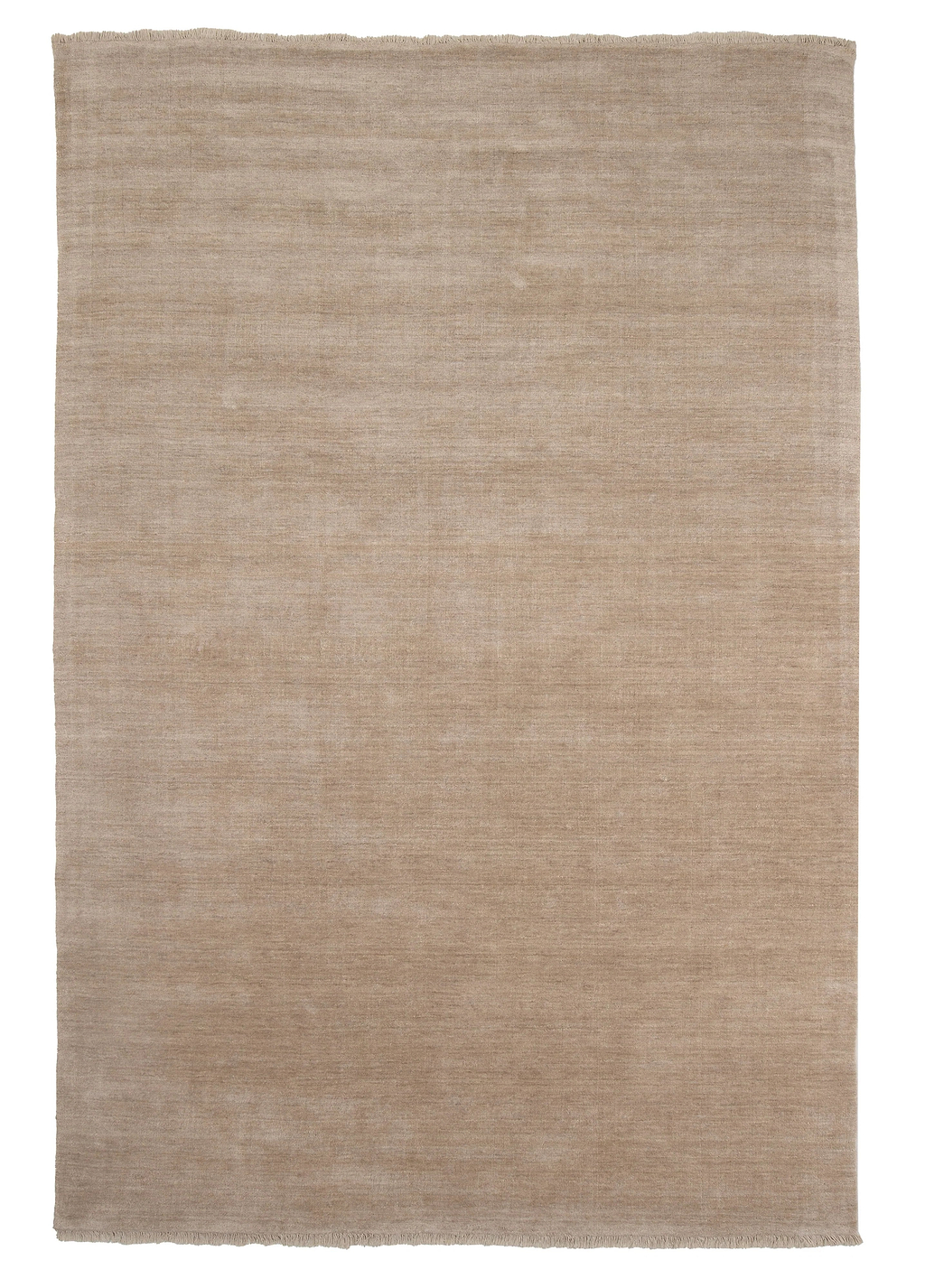 Sample of Bhakti Abrash Wool Blend Rug in Oyster