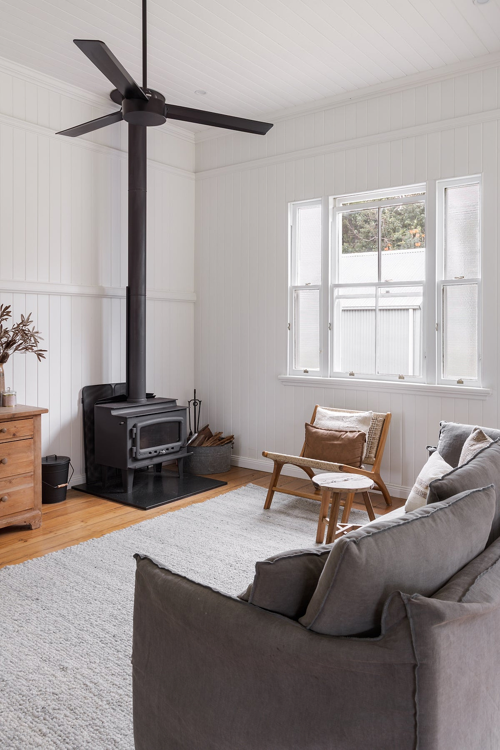 Eltham Popcorn Wool Rug in Grey