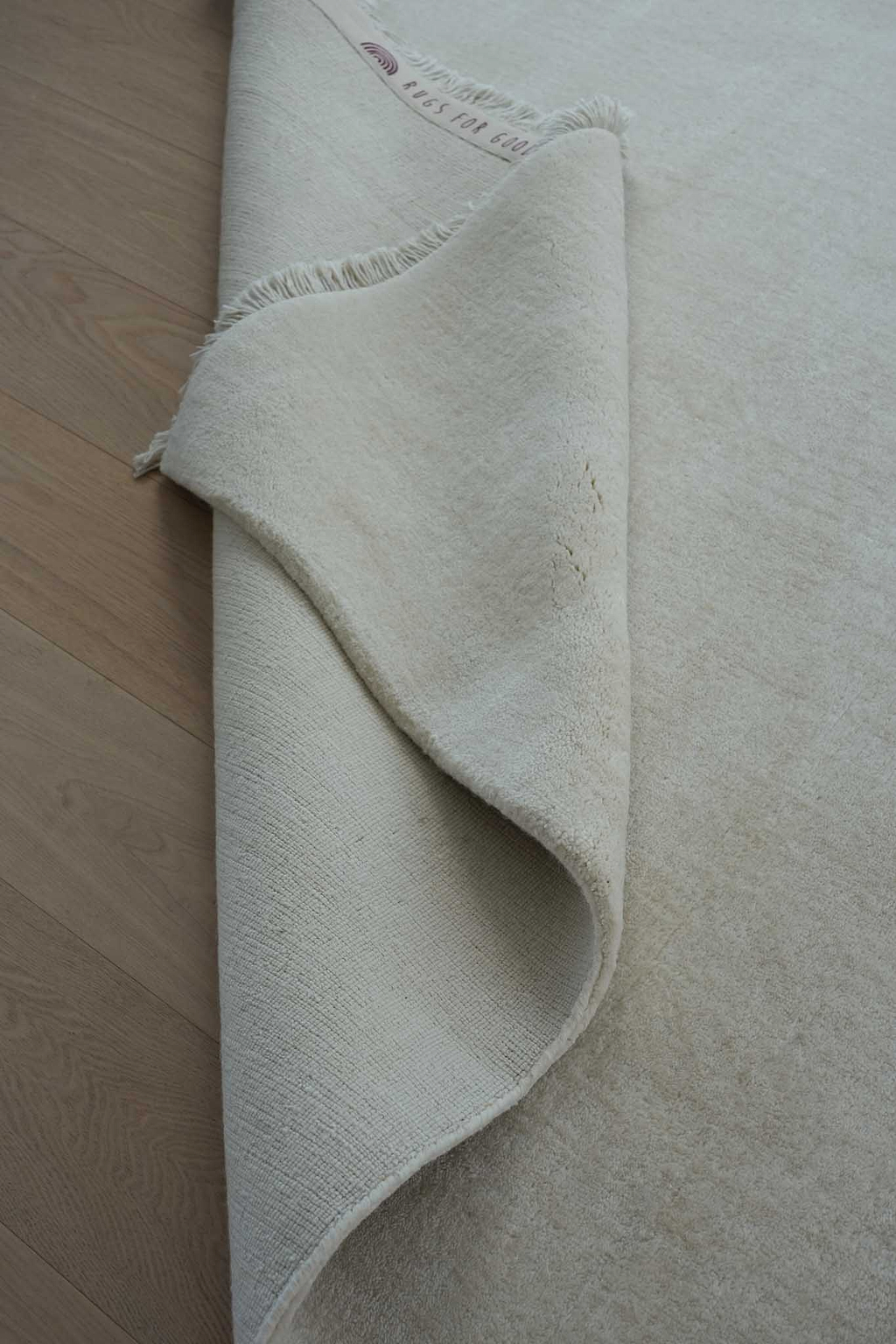 Bhakti Abrash Wool Blend Rug in Ivory