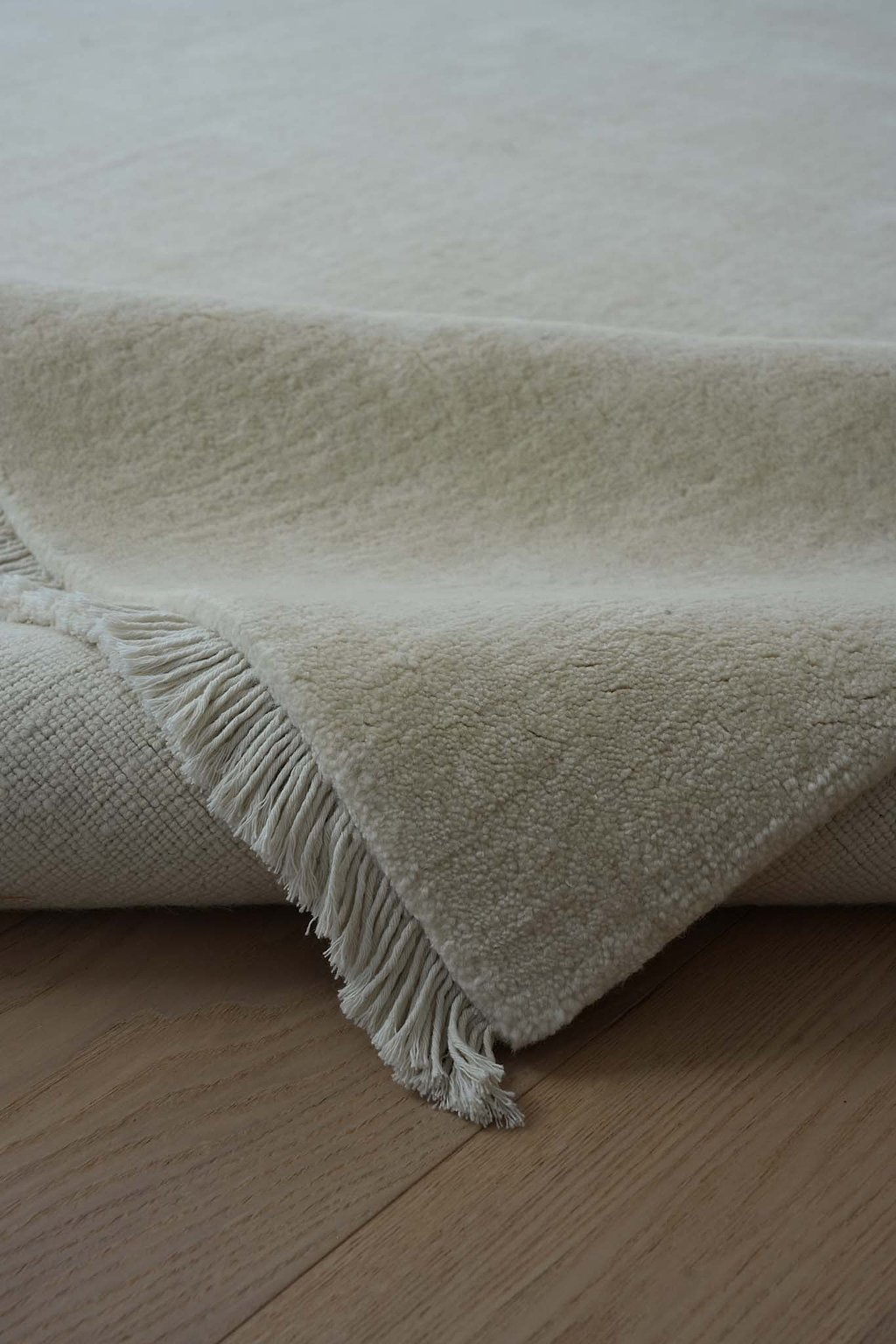 Bhakti Abrash Wool Blend Rug in Ivory