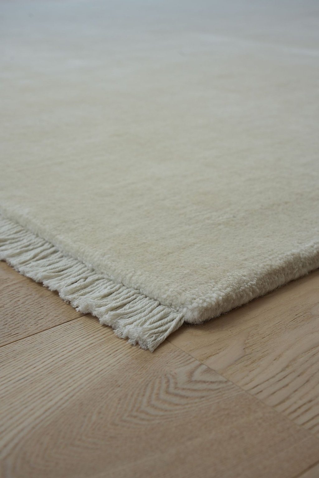 Bhakti Abrash Wool Blend Rug in Ivory