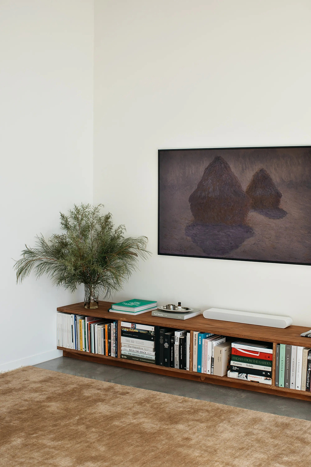 Bhakti Abrash Wool Blend Rug in Brown Butter