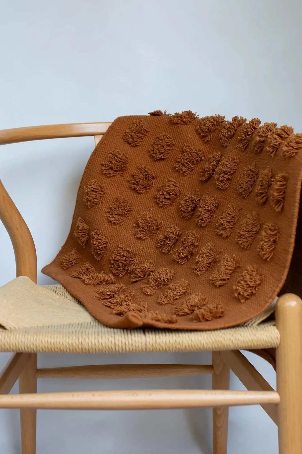 Merry Handwoven Cotton Bathmat in Clay