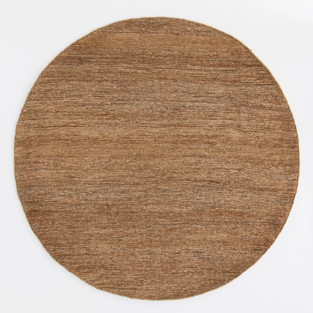 Lavanya Round Jute Rug in Natural