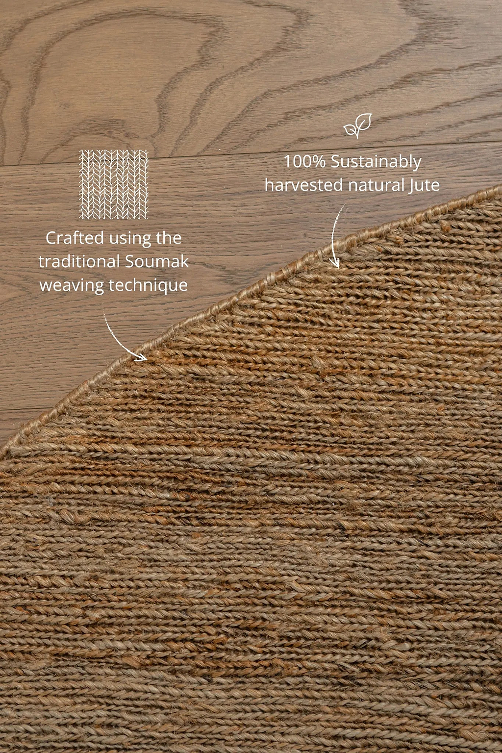 Sample of Lavanya Jute Rug in Natural