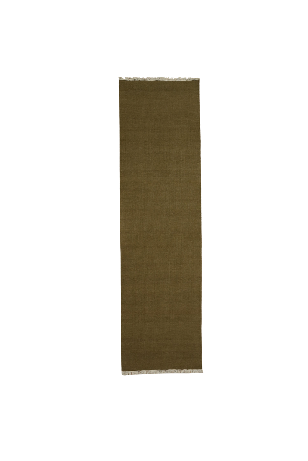 Terrain Flatweave Wool Runner Rug in Moss