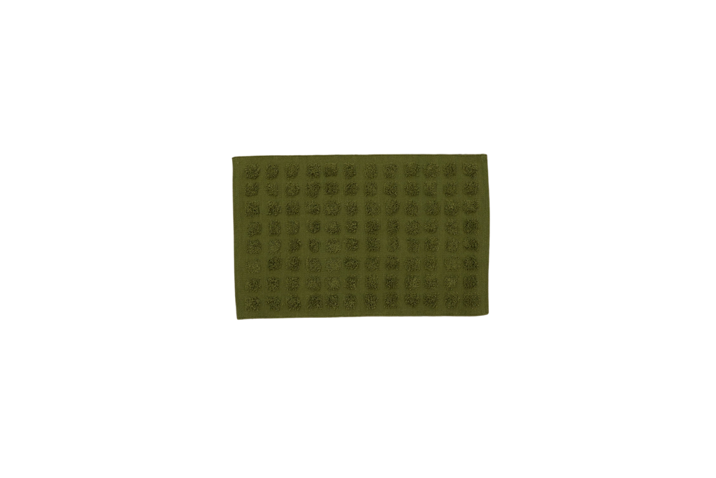 Merry Handwoven Cotton Bathmat in Moss