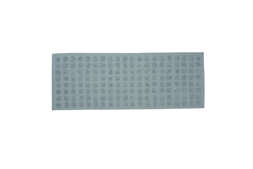 Merry Handwoven Cotton Bathmat in Powder Blue