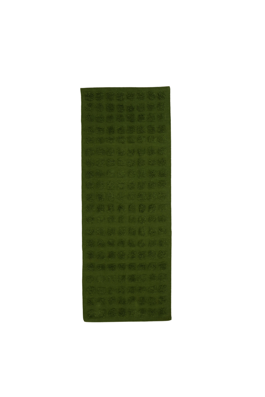 Merry Handwoven Cotton Bathmat in Forest Green