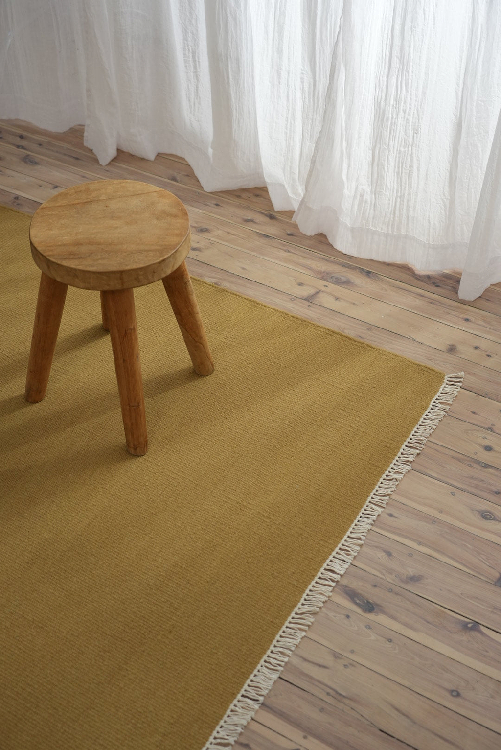 Terrain Flatweave Wool Rug in Gumnut