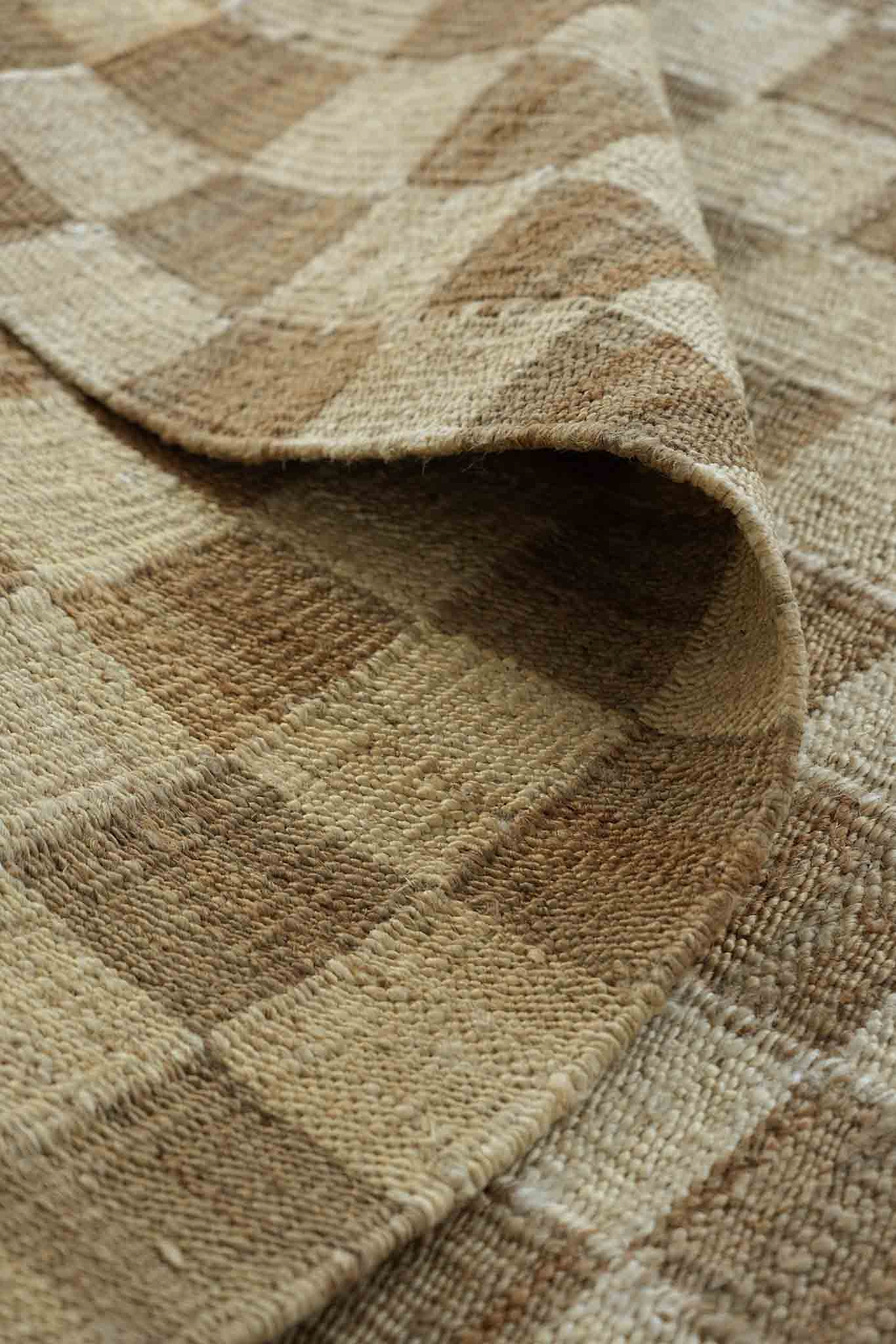 Sample of Fitzroy Checker Rug in Cream