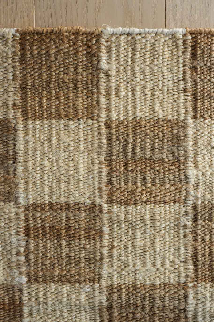 Sample of Fitzroy Checker Rug in Cream