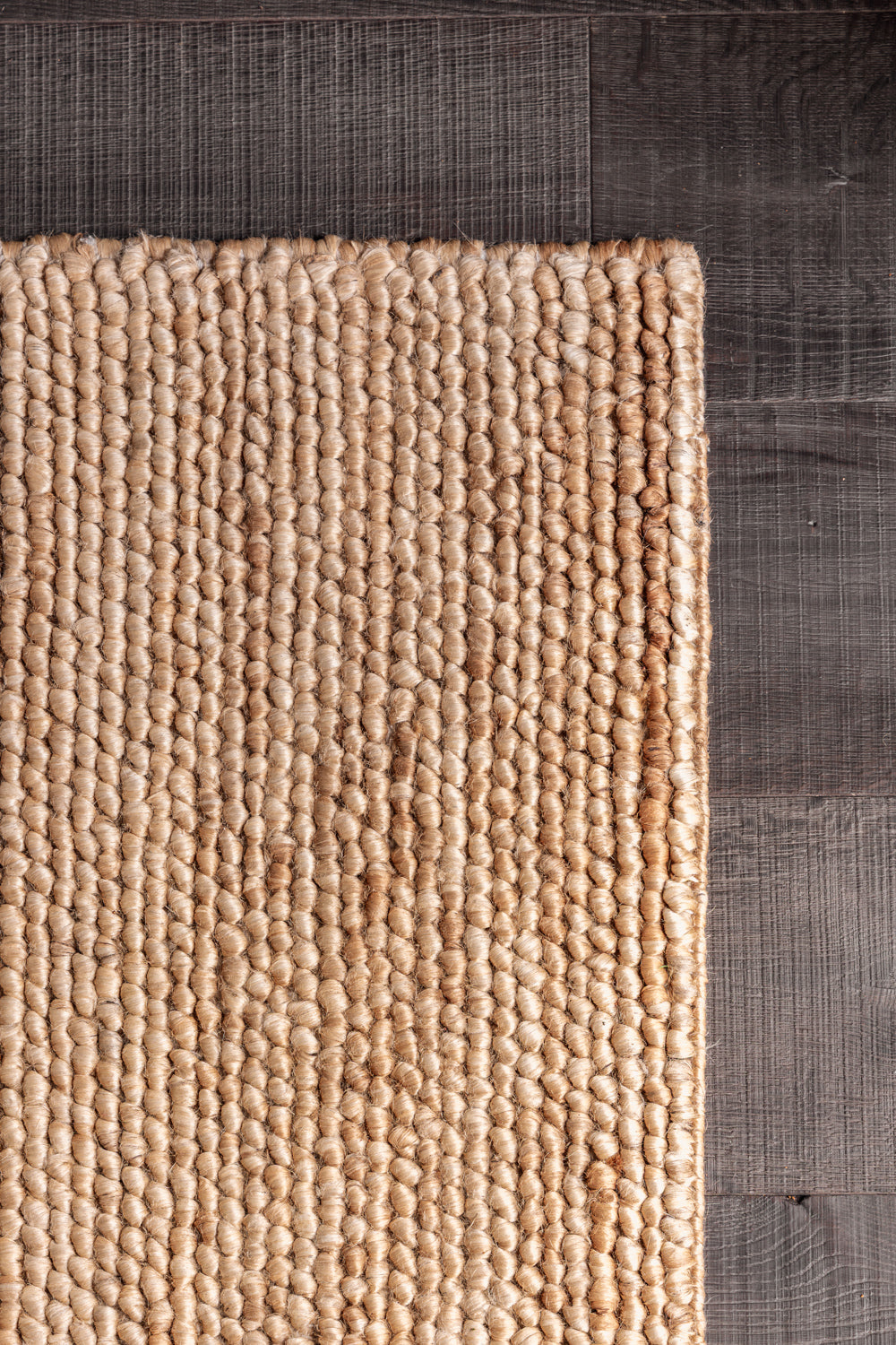 Gaia Loop Weave Jute Runner Rug in Natural