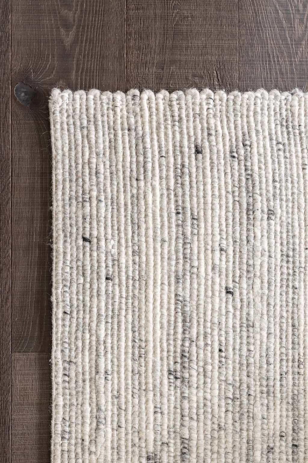 Sample of Richmond Handwoven Wool Rug in Grey