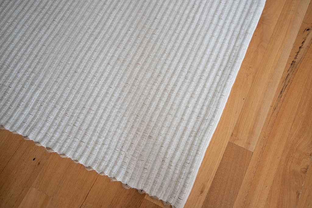 Mendocino Wool & Jute Rug in Ivory