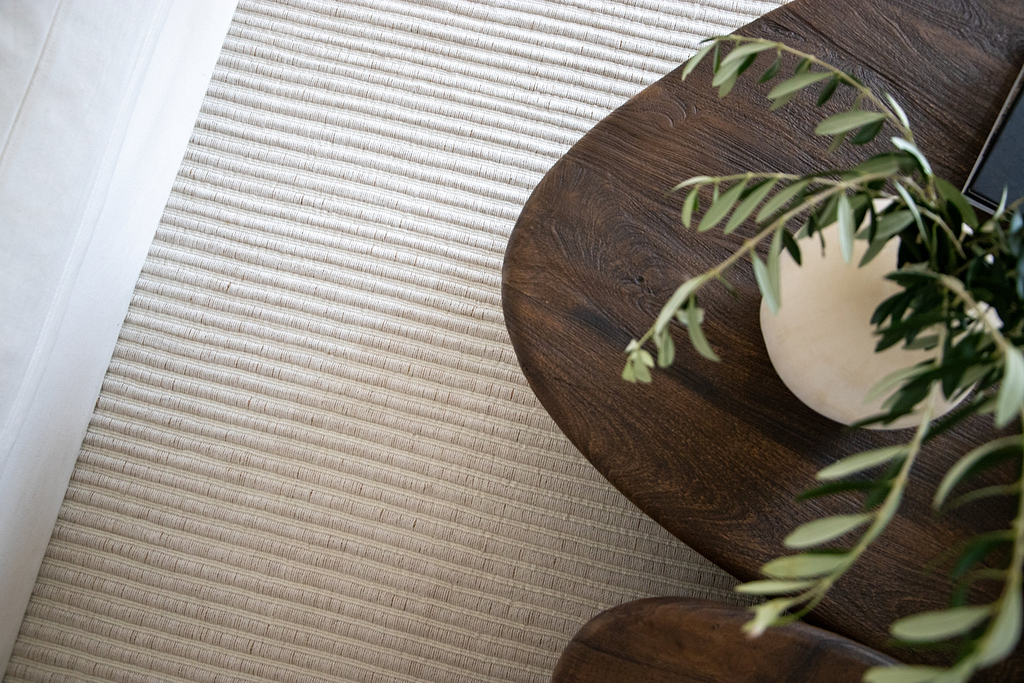 Mendocino Wool & Jute Rug in Ivory