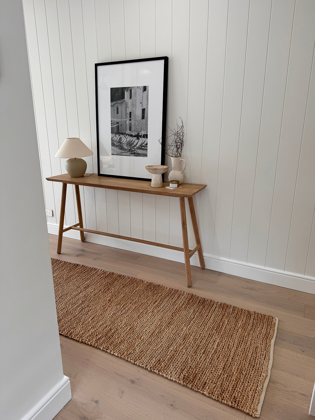 Avoca Jute Runner Rug in Natural