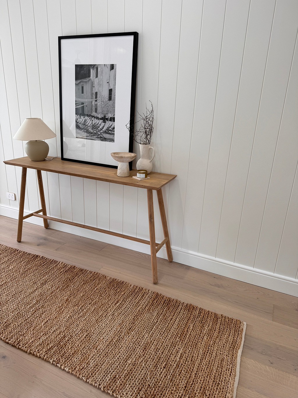 Avoca Jute Runner Rug in Natural