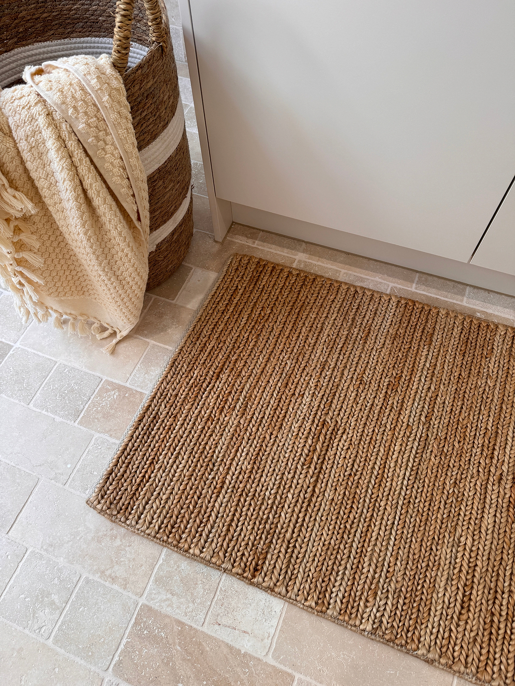Dharma Braided Jute Doormat in Natural