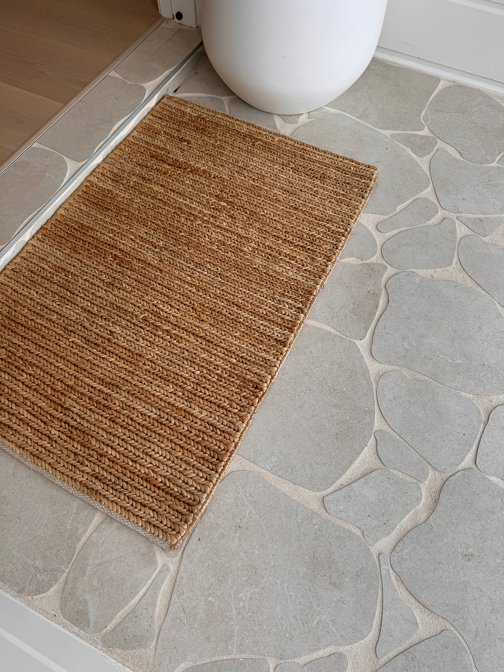 Dharma Braided Jute Doormat in Natural