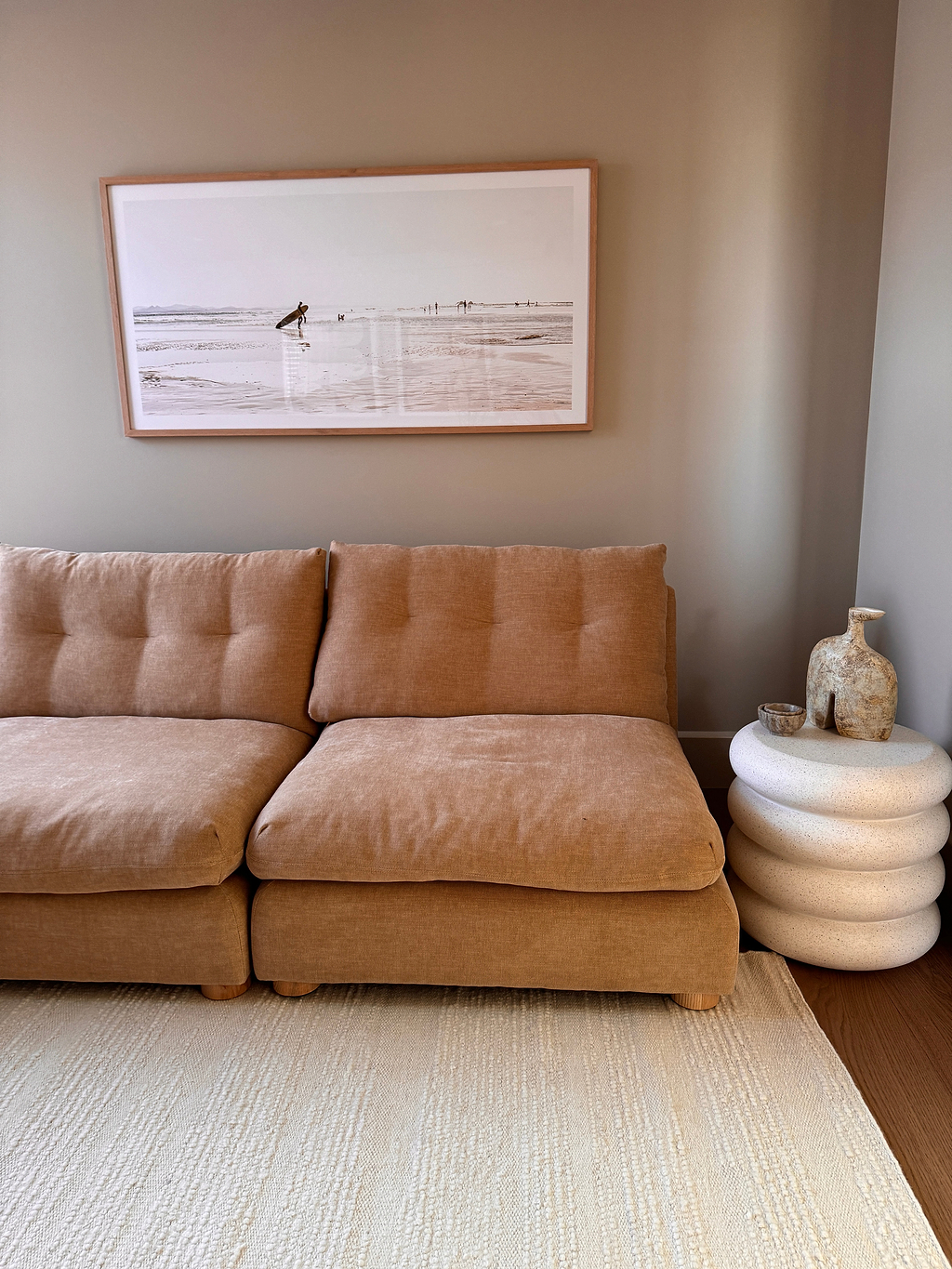 Elk Undyed Wool Rug in Natural White