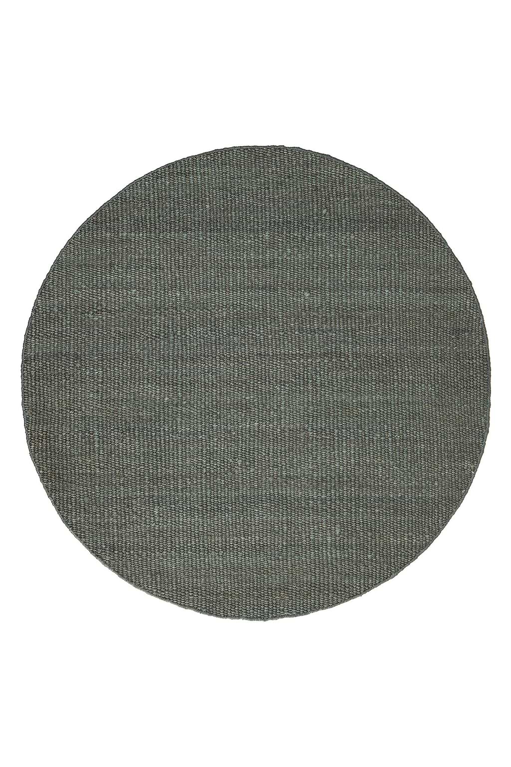 Dharana Jute Round Rug in Olive