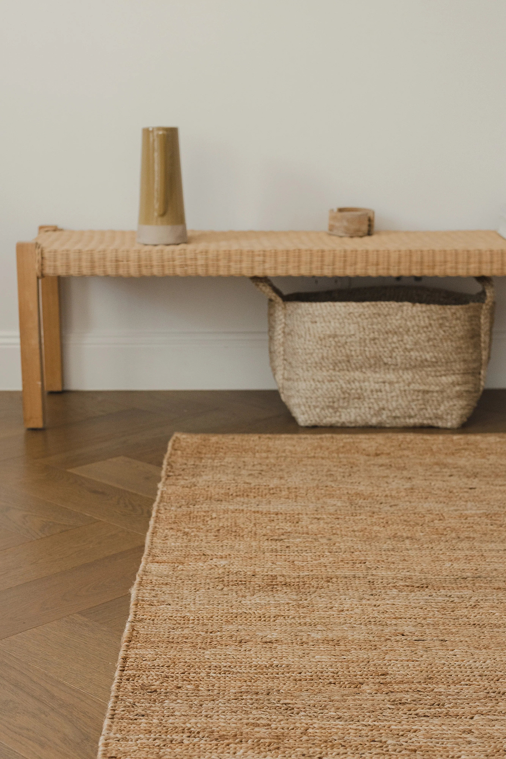 Sample of Lavanya Jute Rug in Natural