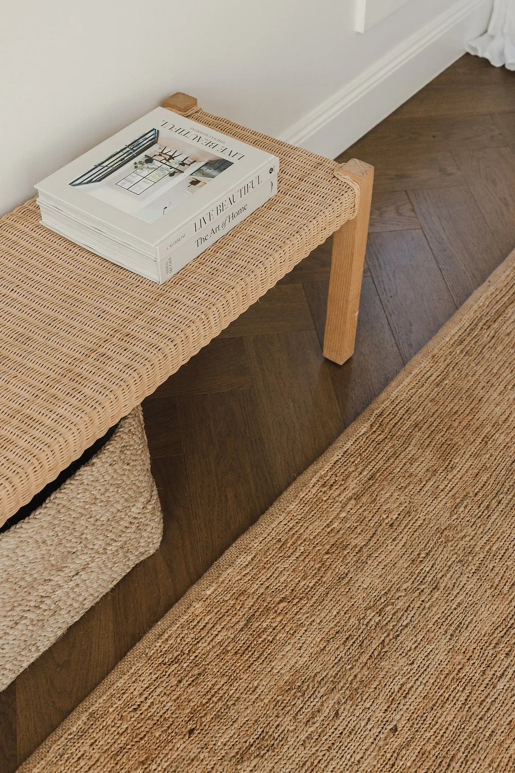 Sample of Lavanya Jute Rug in Natural