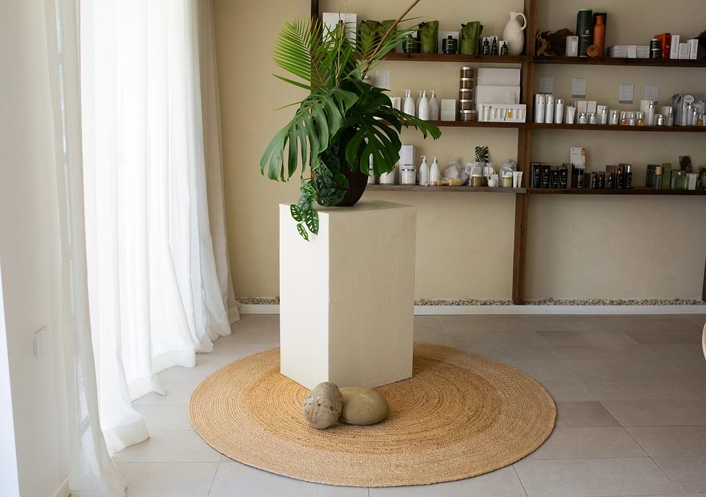 Ananda Round Two Toned Natural Jute Rug