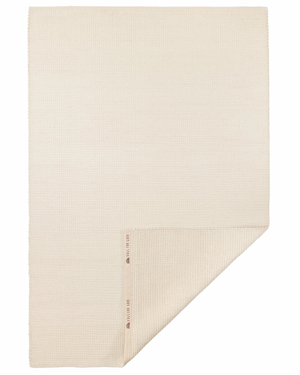Sample of Soma Wool Rug in Ivory