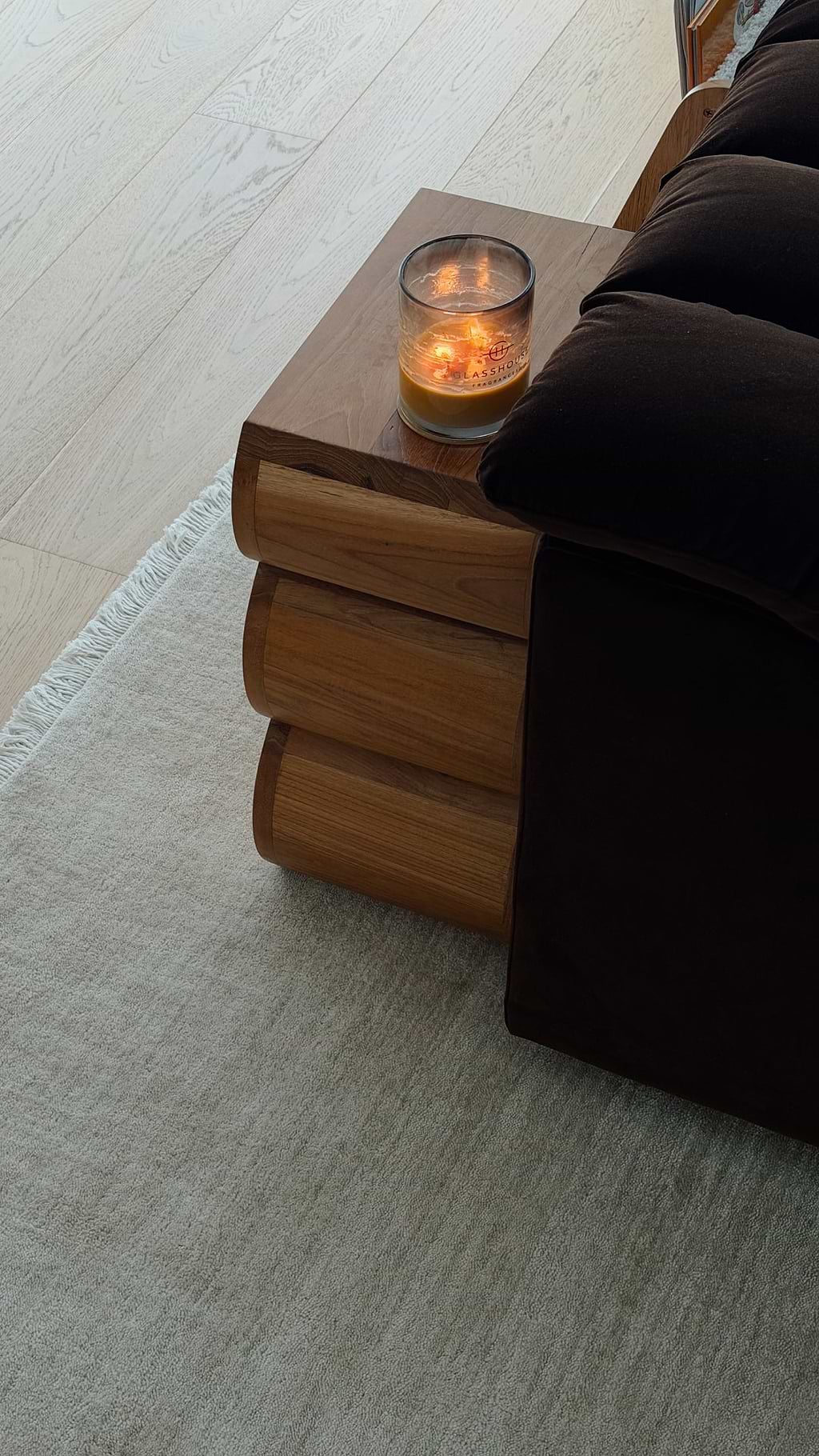 Bhakti Abrash Wool Blend Rug in Oyster