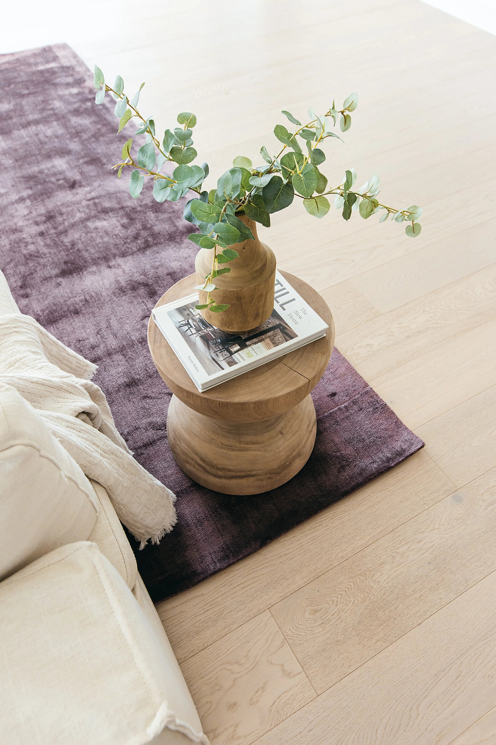 Lustre Luxe Rug in Mulberry