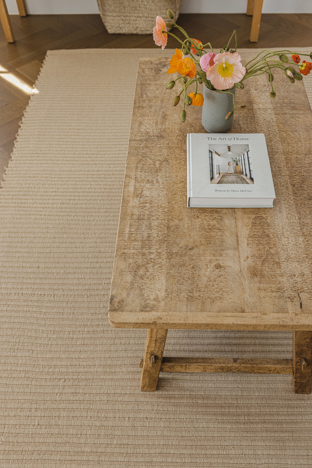 Mendocino Wool & Jute Rug in Latte