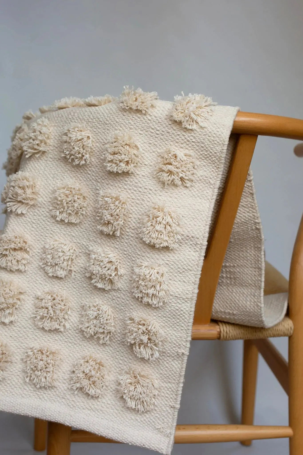 Merry Handwoven Cotton Bathmat in Natural