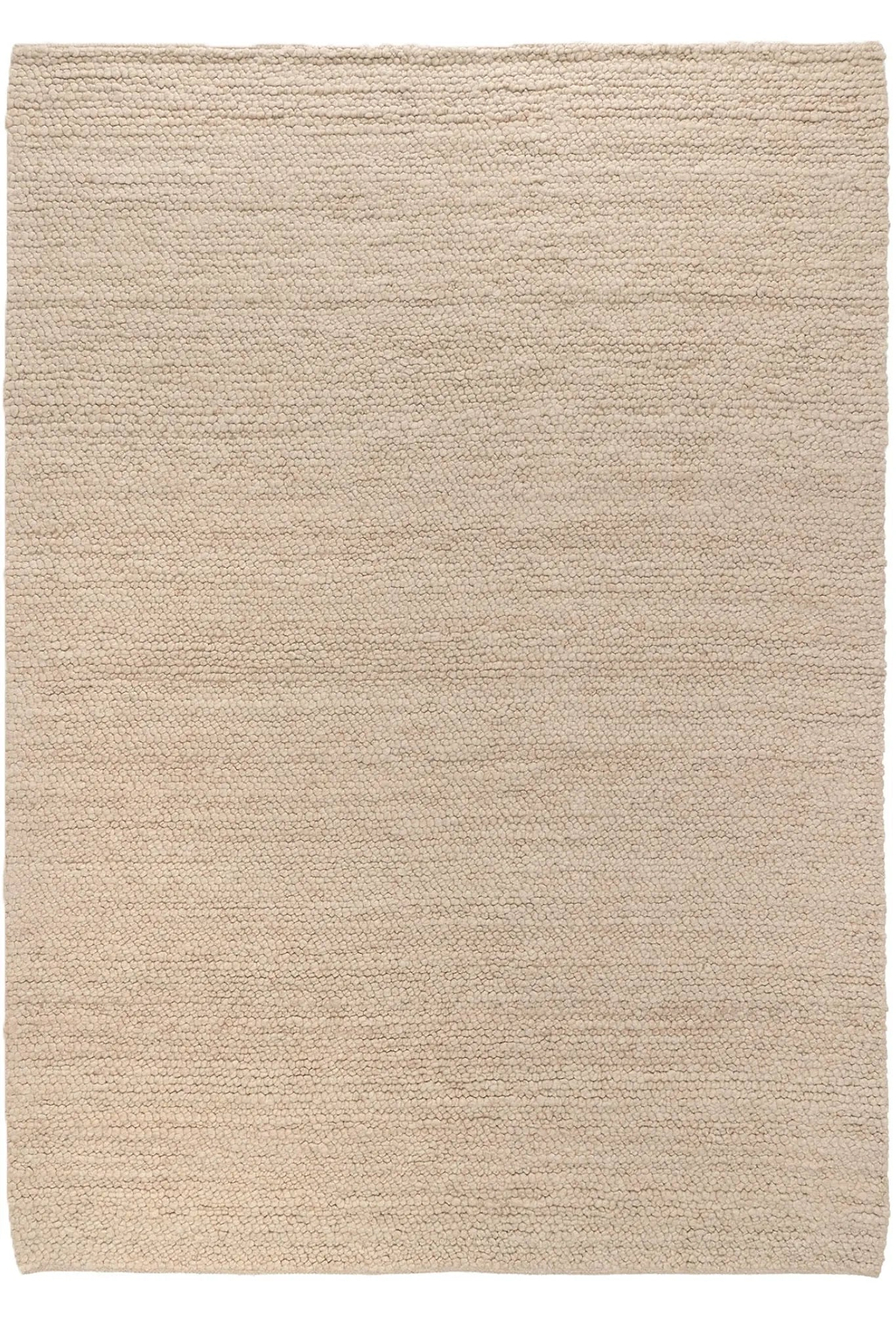 Sample of Newport Pebbly Weave Wool Rug in Beige