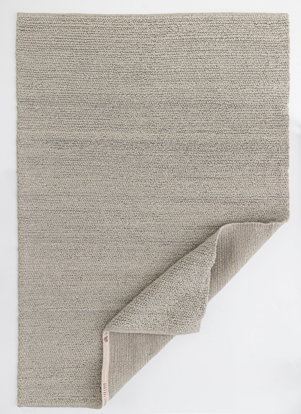 Newport Pebbly Weave Wool Rug in Grey