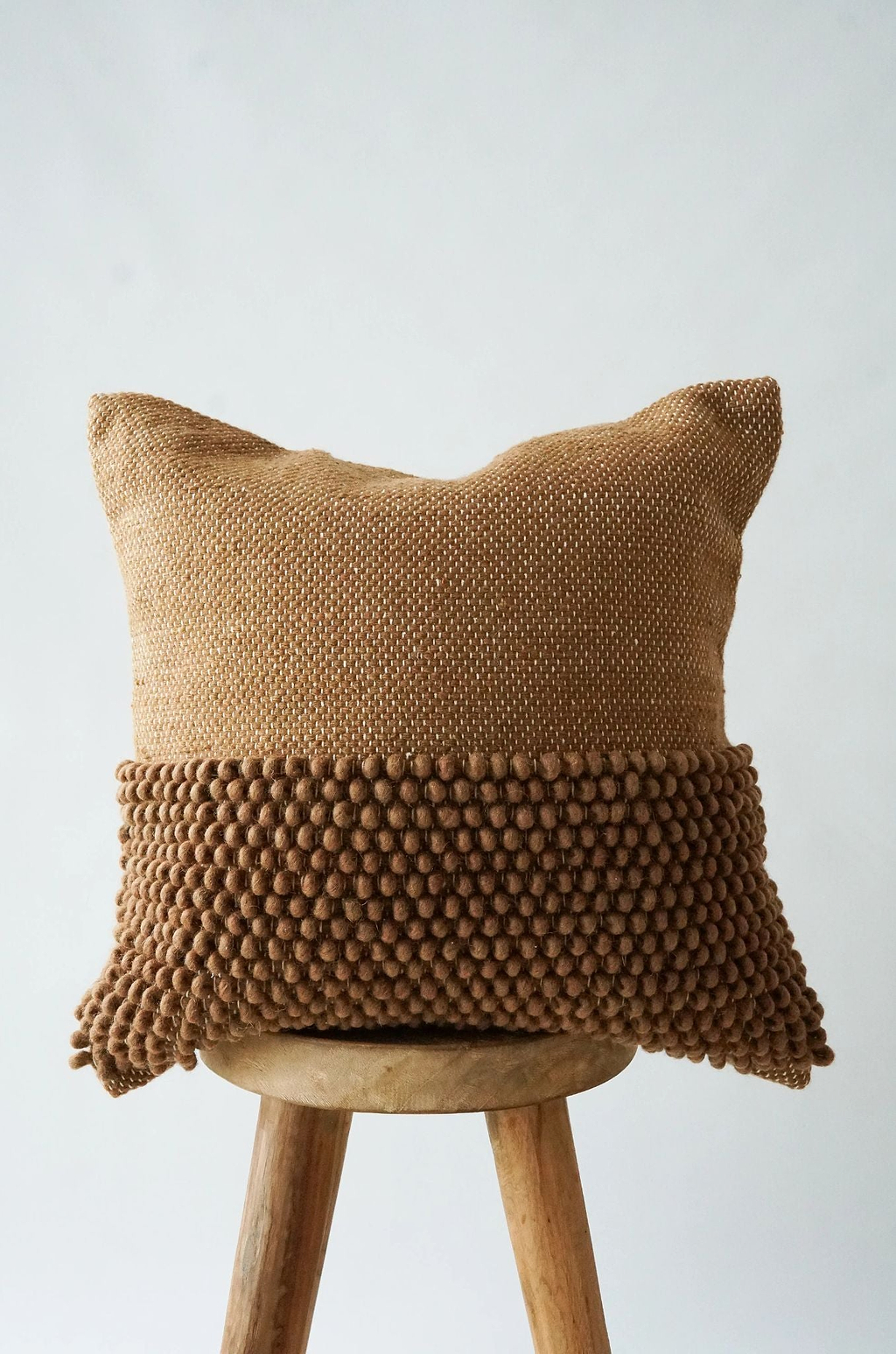 Niva Looped Cushion in Cinnamon