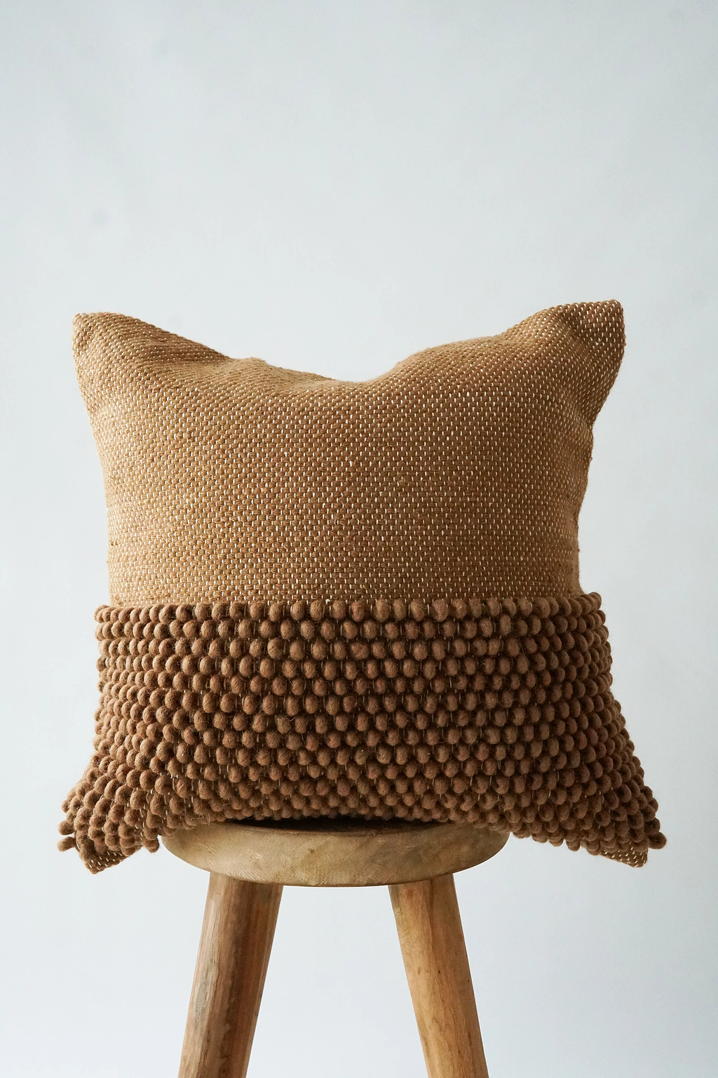 Niva Looped Cushion in Cinnamon
