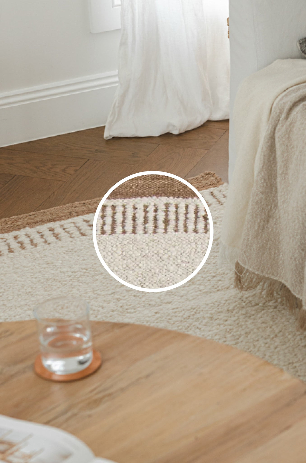 Ojai Wool & Jute Rug in Ivory