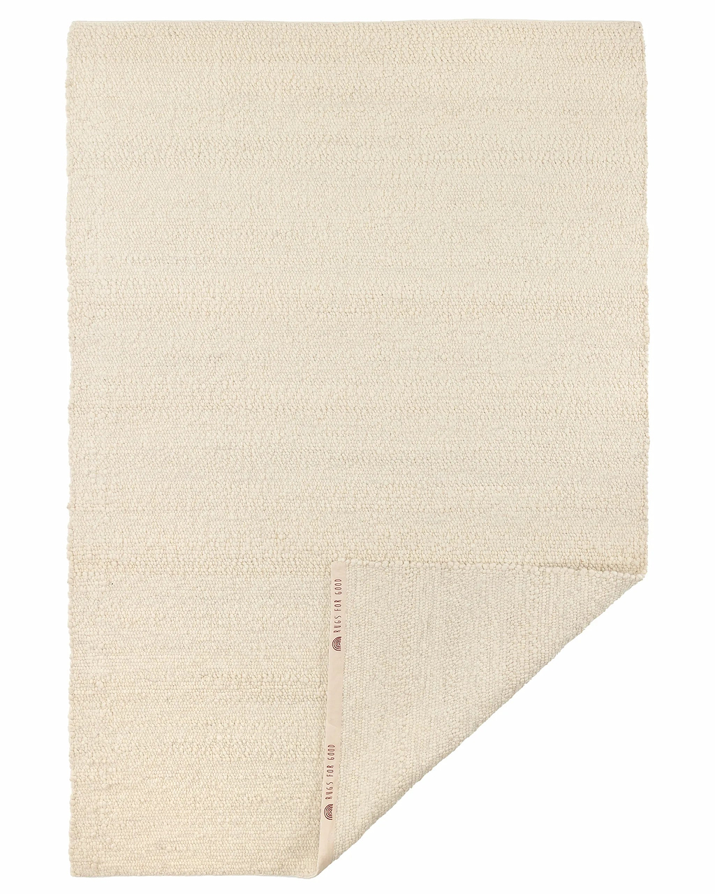 Sample of Eltham Popcorn Wool Rug in Ivory