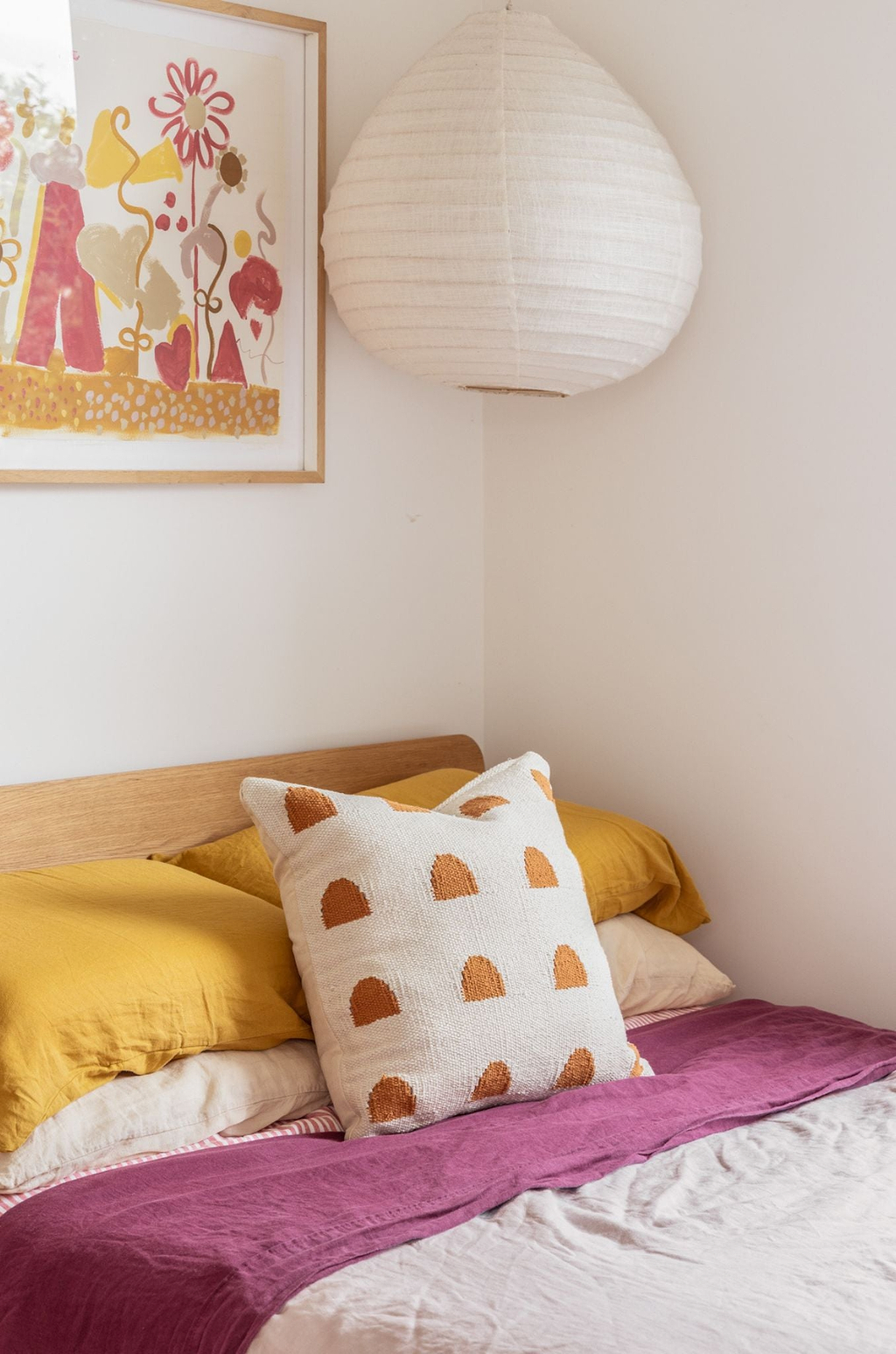 Paloma Cushion in Mandarin
