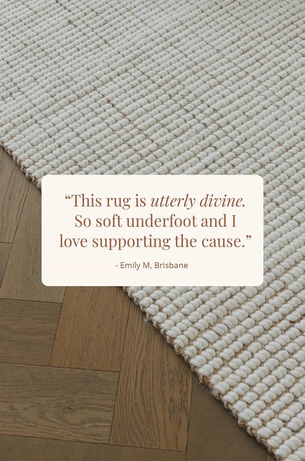 Alskar Handwoven Wool and Jute Rug in Ivory