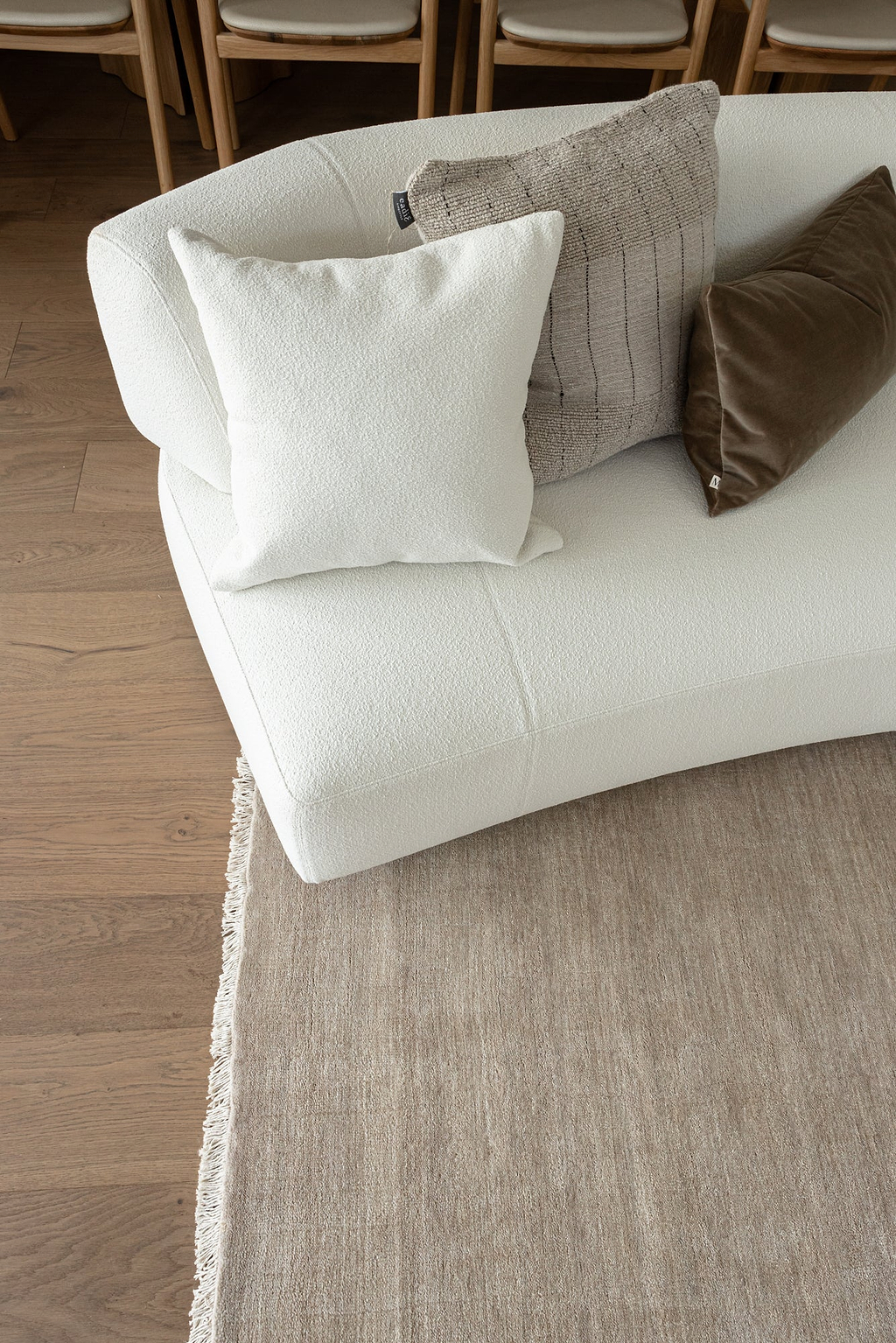 Bhakti Abrash Wool Blend Rug in Oyster