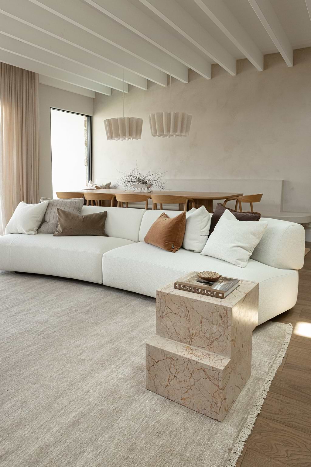 Bhakti Abrash Wool Blend Rug in Oyster