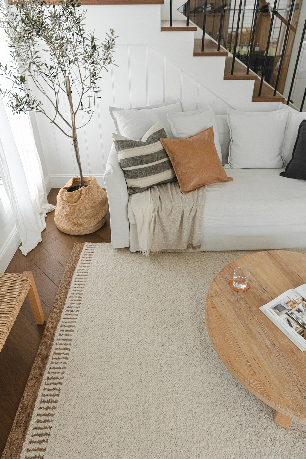 Ojai Wool & Jute Rug in Ivory