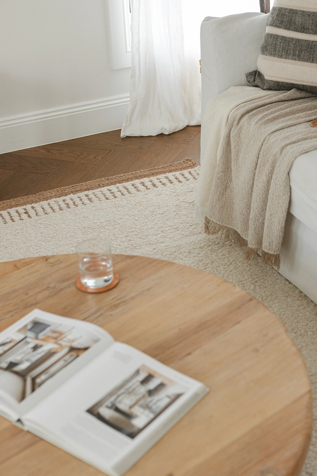 Ojai Wool & Jute Rug in Ivory