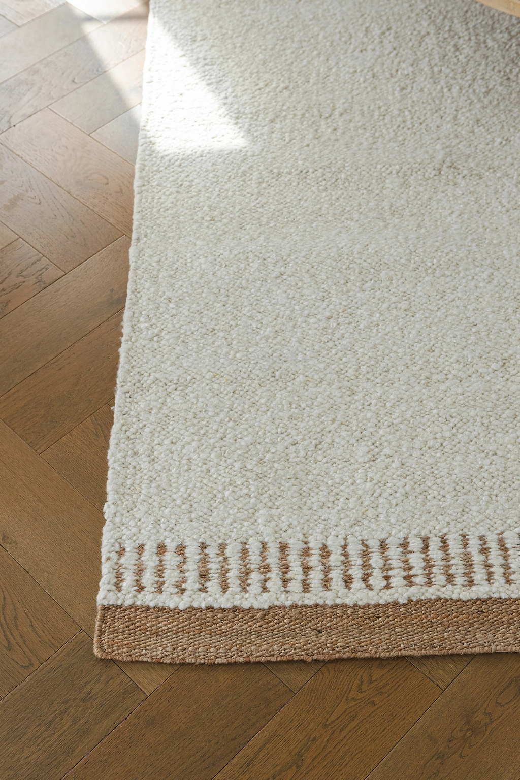 Ojai Wool & Jute Rug in Ivory