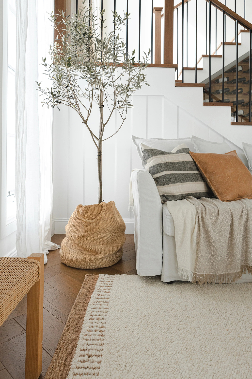 Ojai Wool & Jute Rug in Ivory