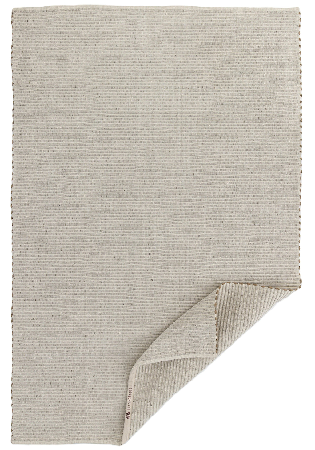 Sample of Mendocino Wool & Jute Rug in Ivory